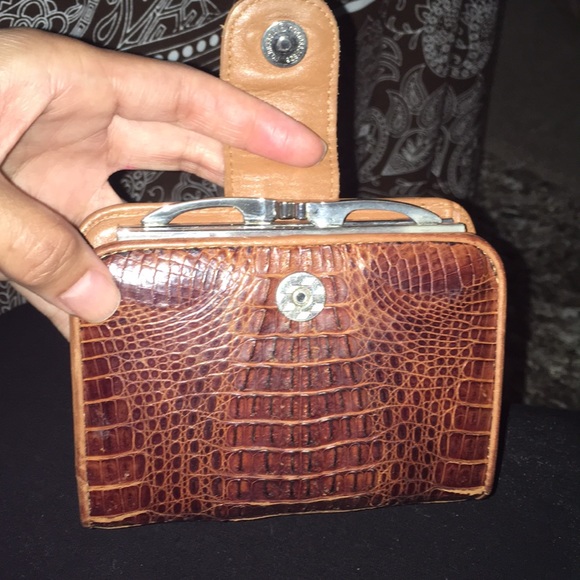 Gorgeous real crocodile “Crocodee” cognac wallet - Picture 5 of 8